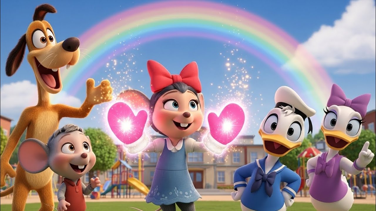 “Minnie Mouse in School with Magical Mittens! 🎀✨ | Fun Kids Story