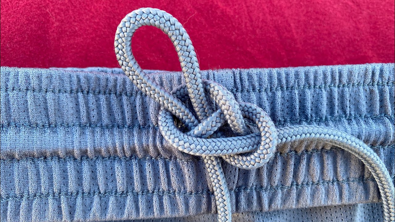 A better way to tie your gym shorts. (Or any drawstring)
