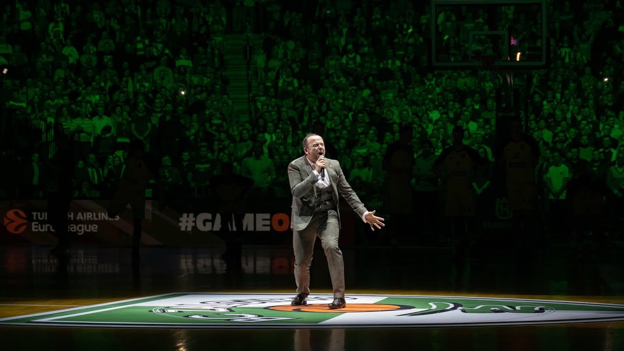 Zalgiris game introduction vs. Real Madrid
