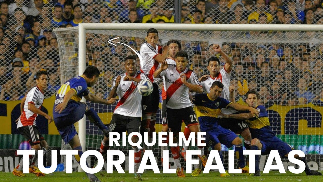 TUTORIAL TIROS LIBRES: As&iacute; tiraba las faltas RIQUELME 🎯