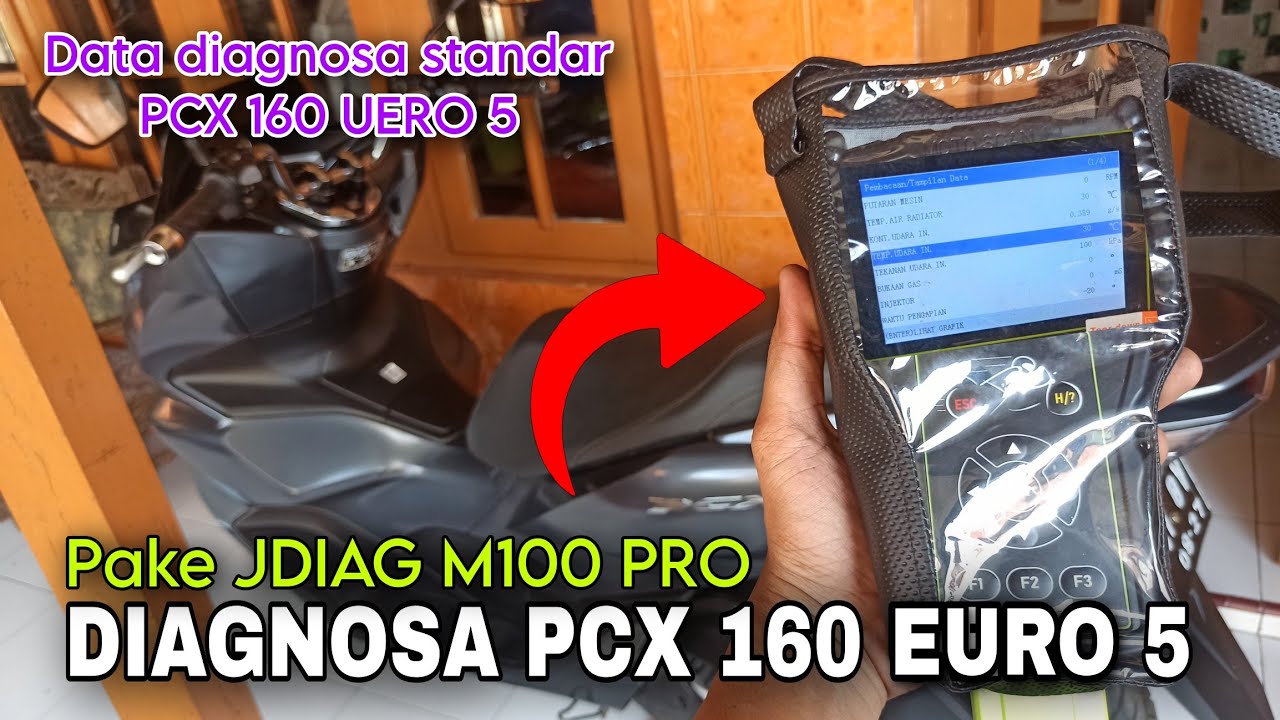 Cara pemakaian JDIAG M100 PRO diagnosa ke pcx 160 euro 5 auto work it 100% mantap