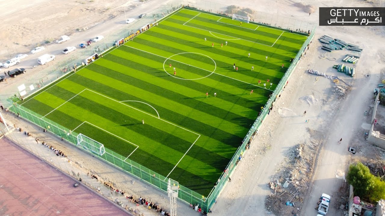 تصوير جوي من افتتاح ملعب ناحية  المنار الجديد /2022