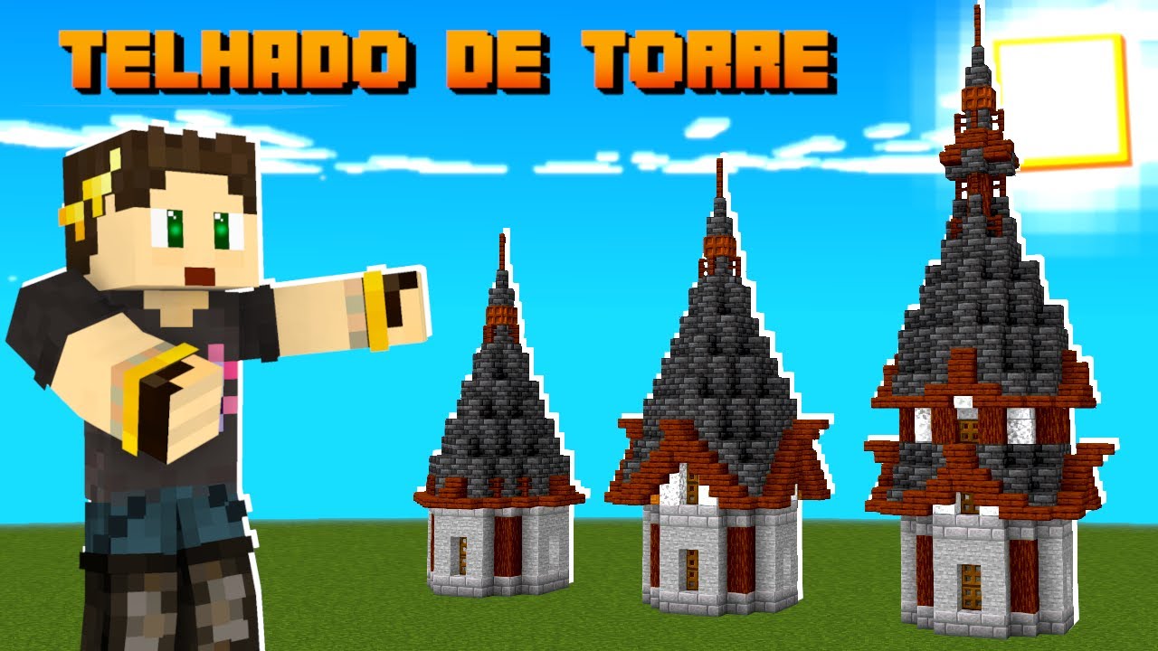 COMO FAZER TELHADOS INCRÍVEIS no MINECRAFT| SEJA PRO BUILDER