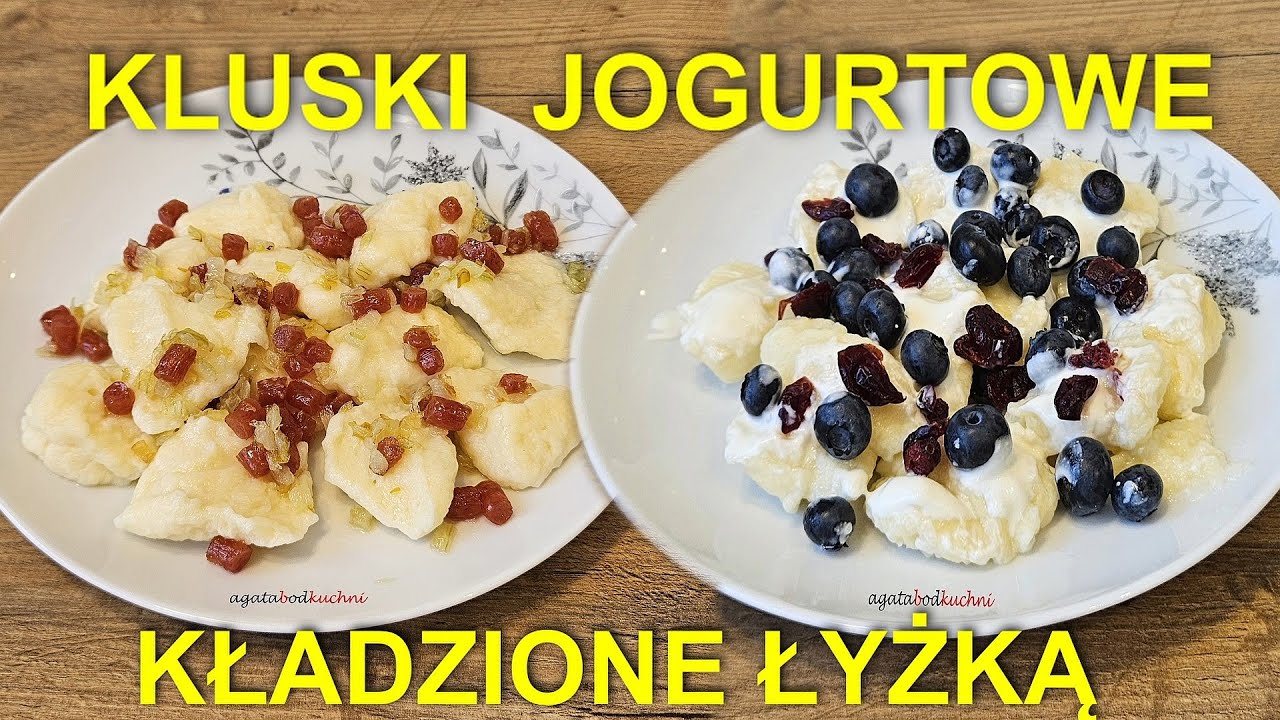 Kluski, kluseczki jogurtowe kładzione  łyżką, ekspresowe danie/ agatabodkuchni