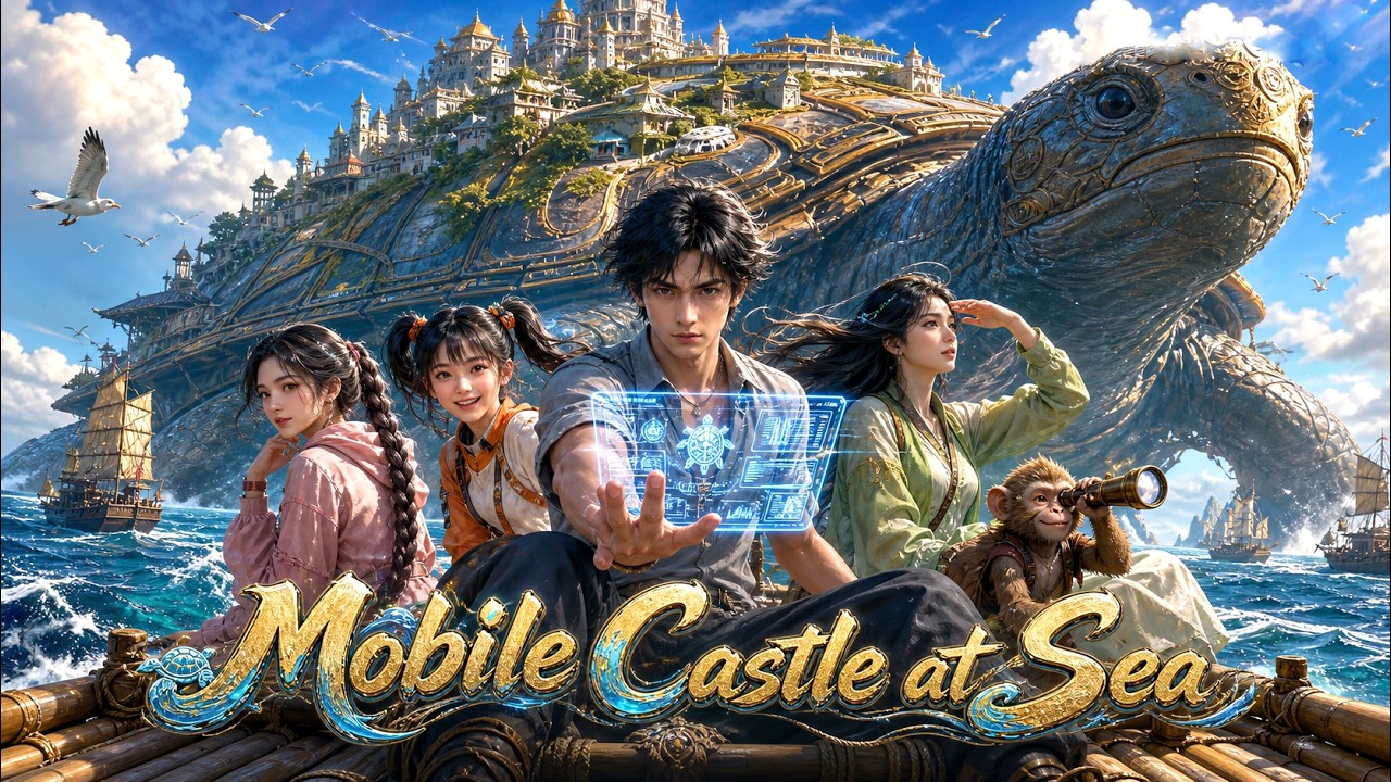 【DUB】Isekai ocean survival! Contract Xuanwu, dominate seas, build ultimate mobile sea city! #anime