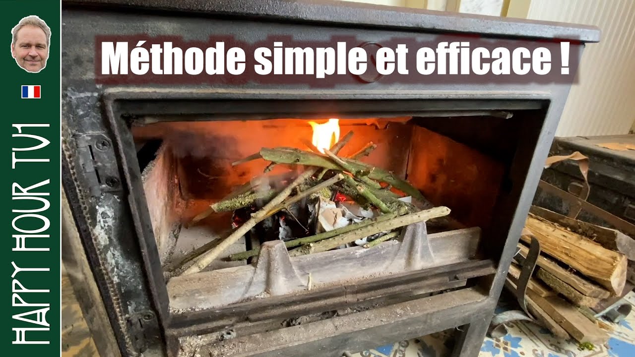 Faire un feu intérieur: poêle à bois ou insert.