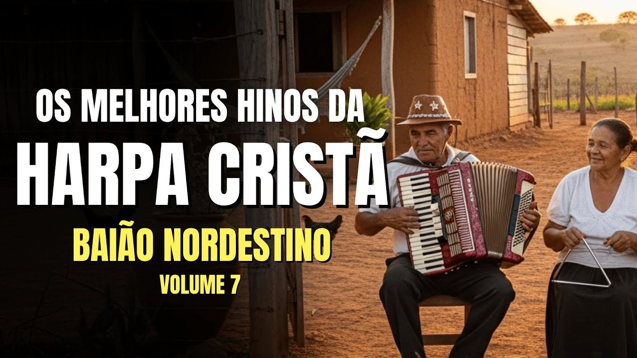 Hinos da Harpa Cristã – Louvor em Baião com letra – Hinos Antigos com Legenda – Volume 7