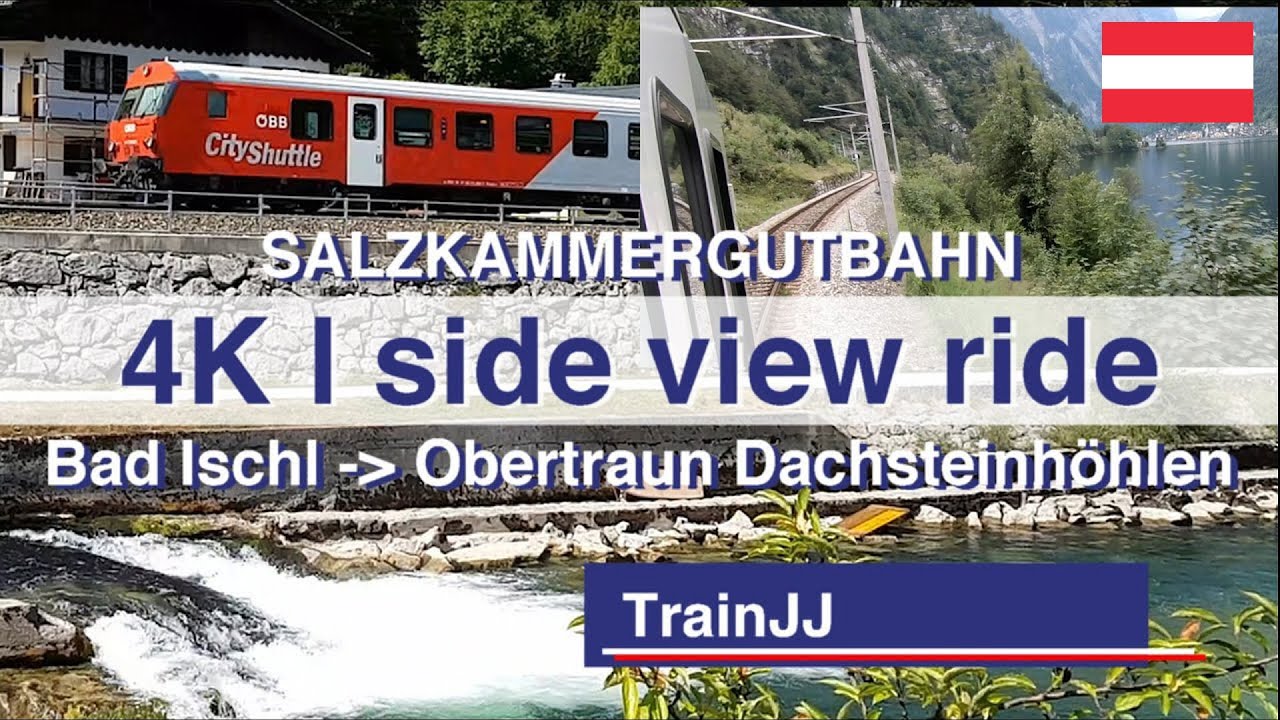 Train Ride Side View Austria |Bad Ischl Hallstatt Obertraun |ÖBB 1144  Cityshuttle Salzkammergutbahn