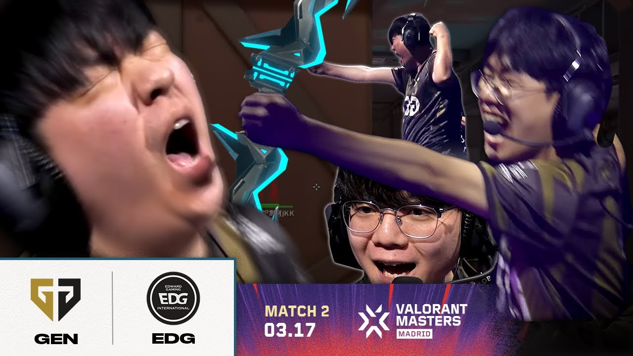 얘들아!!!!!!!!! | GEN vs. EDG  | 3일차 MATCH 2 H/L 03.17 | 발로란트 마스터스 마드리드