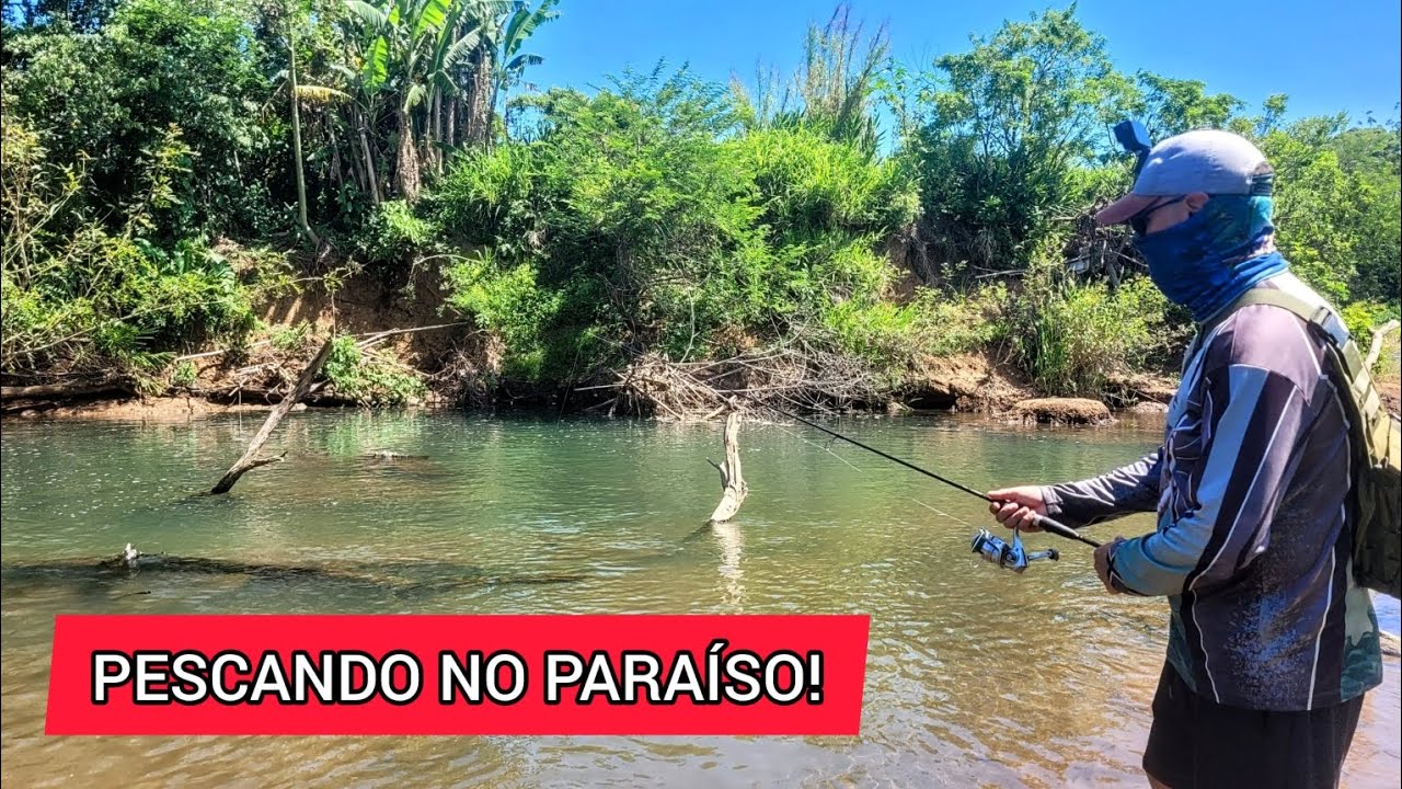 PESCANDO NO PARAÍSO! Pescaria no Rio Forqueta, Maquiné, Rio Grande do Sul!