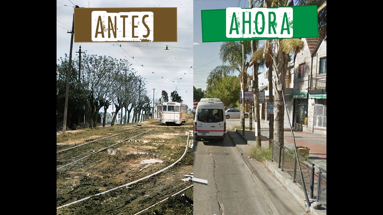 TRANVIA DE ITUZAINGO (1914-1942) RECORRIDO VIRTUAL - ANTES Y AHORA