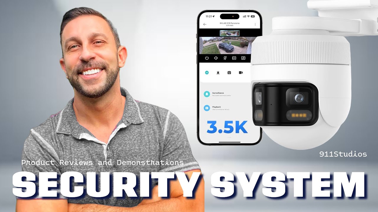 IMILAB EC6 Panorama 3.5K WiFi Plug-in Spotlight Camera: сверхширокий угол обзора 180° с возможнос...