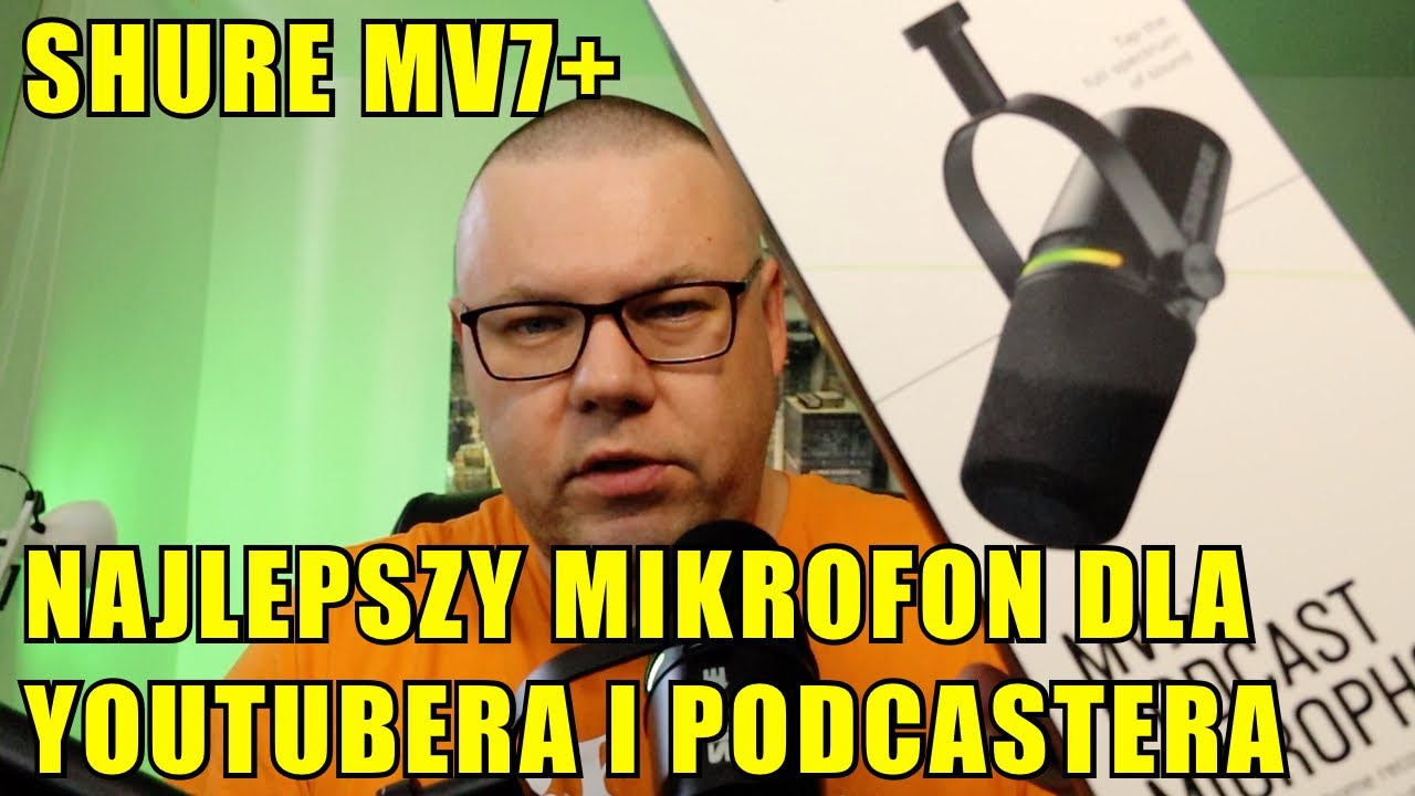 Shure MV7+ najlepszy mikrofon dla youtubera i podcastera