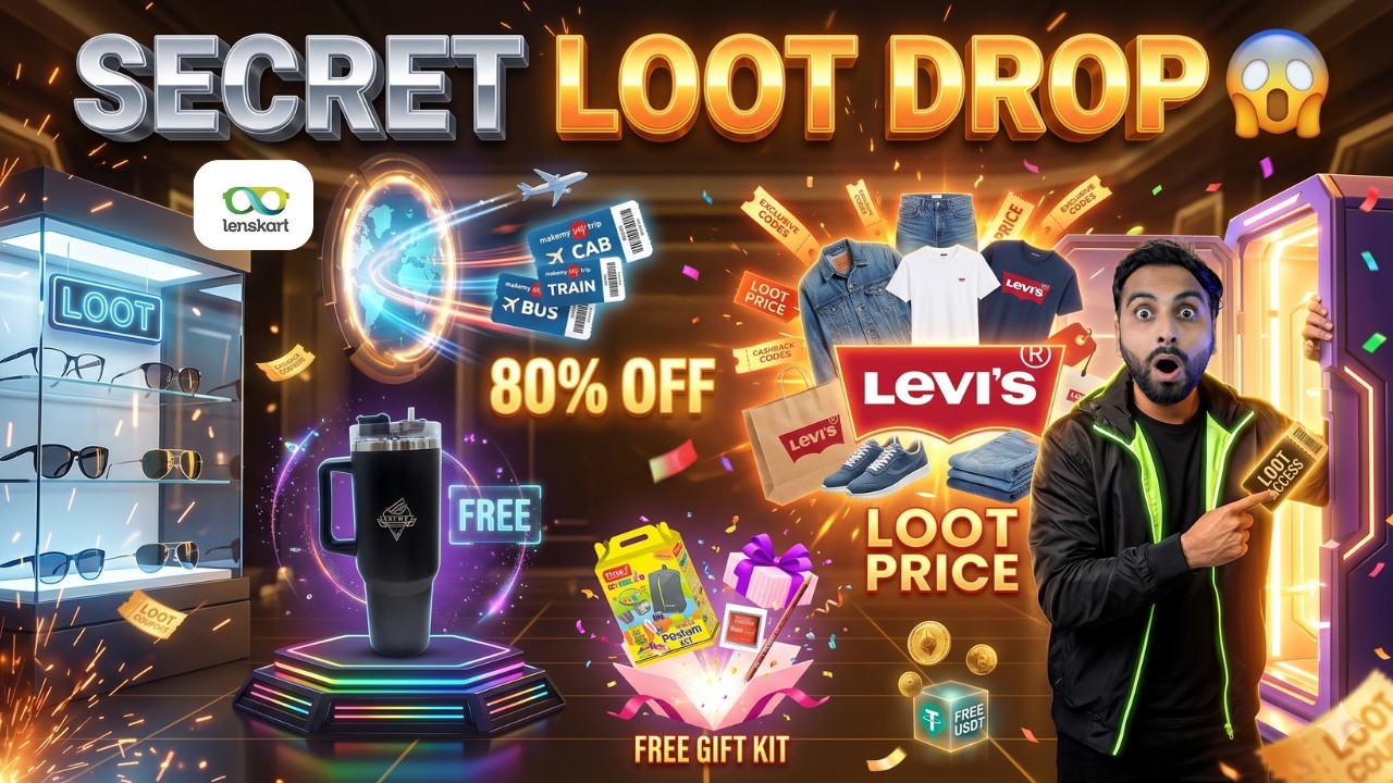 Levis Big Loot & New Promocode | Lenskart Loot | Asus Free Tumber | Cred x MMT Loot | 6 Offers