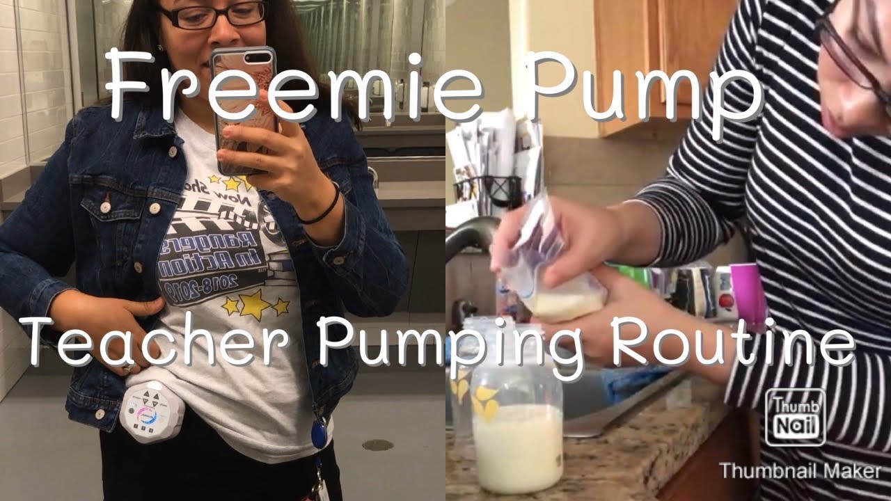 FREEMIE CUPS | Teacher Pumping Routine 2020