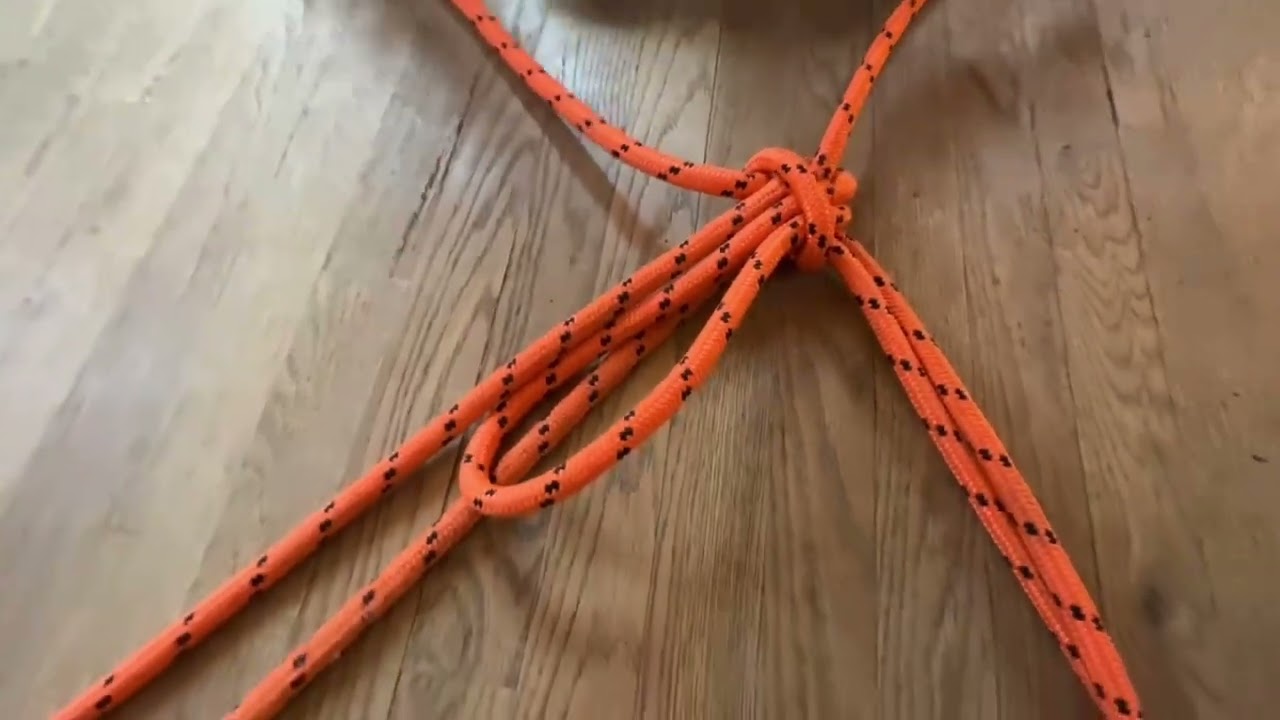 Portuguese bowline with Yosemite finish