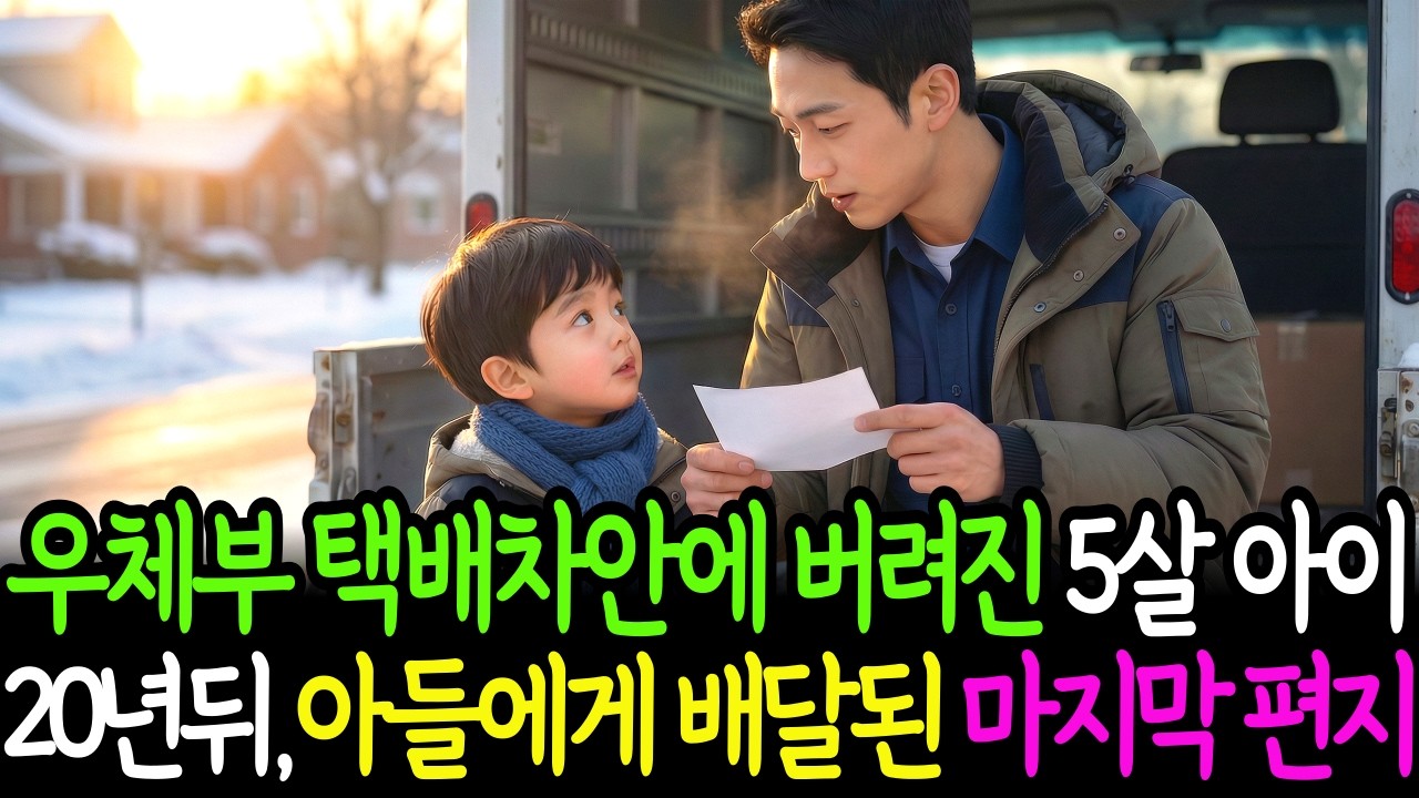가난한 청년이 발견한 버려진 5살아이.. 20년후 배달된 마지막 편지..! l 감동사연 l 인생사연 ㅣ 오디오북 l 인생이야기