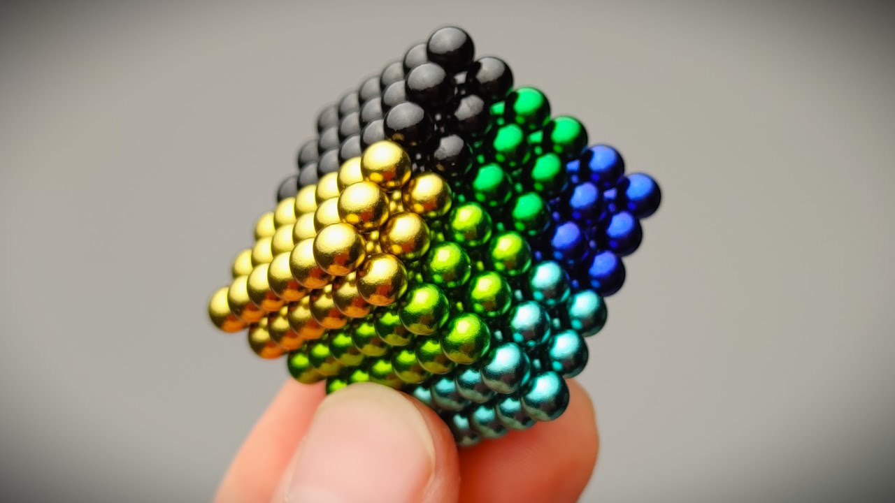 巴克球入门010 徒手还原立方 216颗 难度20% Tutorial Magnetic Balls
