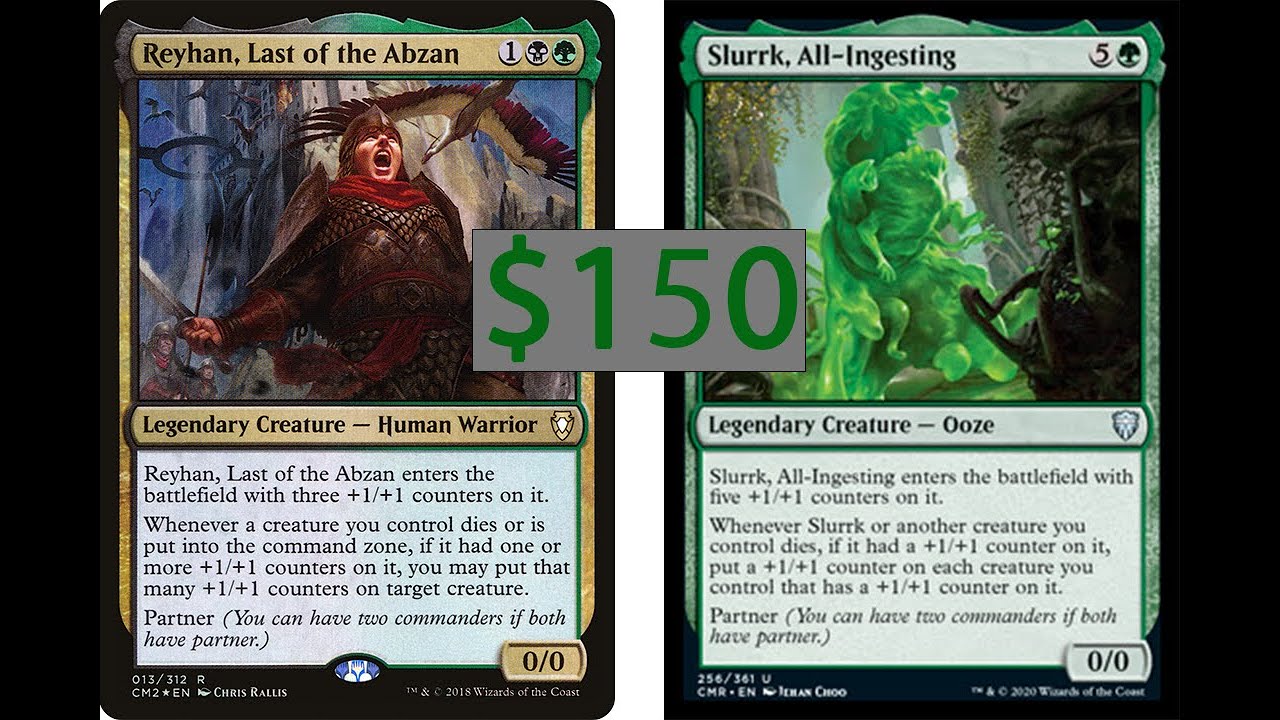 Slurrk, All-Ingesting and Reyhan, last of the abzan deck tech MTG EDH Commander 150$ budget