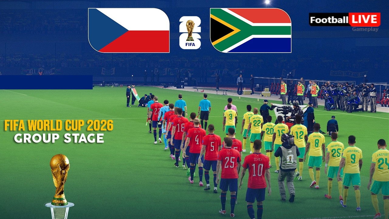 CZECHIA vs SOUTH AFRICA - FIFA World Cup 2026 Group Stage | Full Match All Goals | Simulation PES