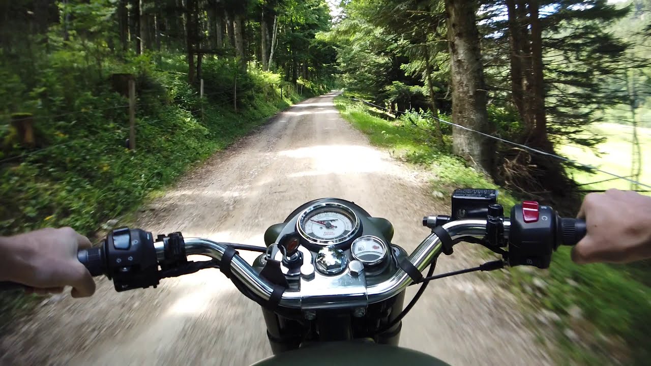 Motorcycle ASMR Royal enfield classic 500 sound off-road track