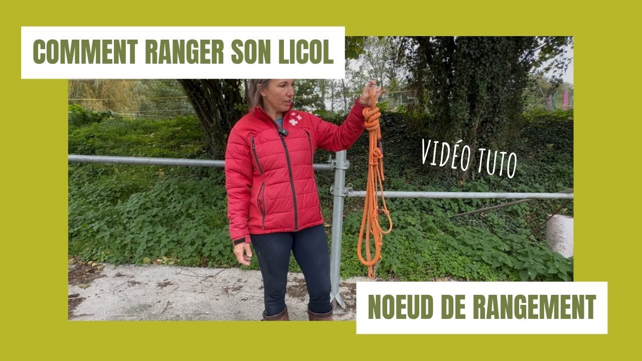 Noeud de rangement pour licol et longe : l’astuce simple qui change tout