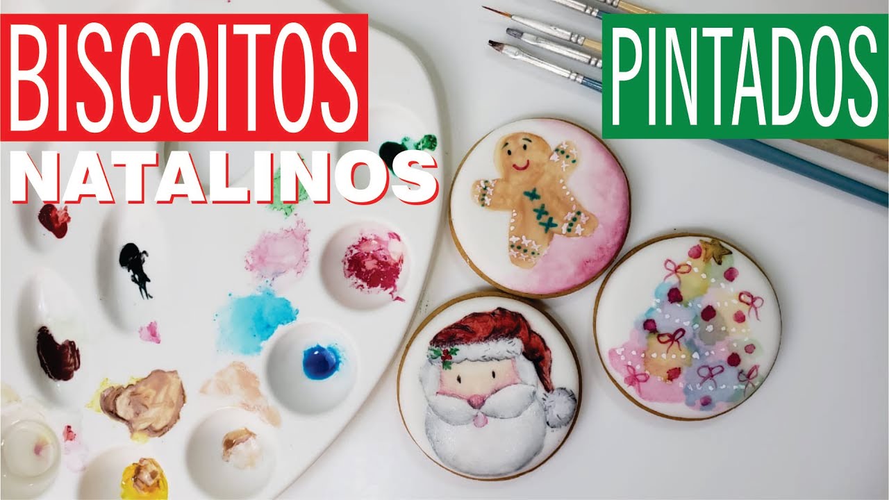 Como Pintar Biscoitos com Temas de Natal