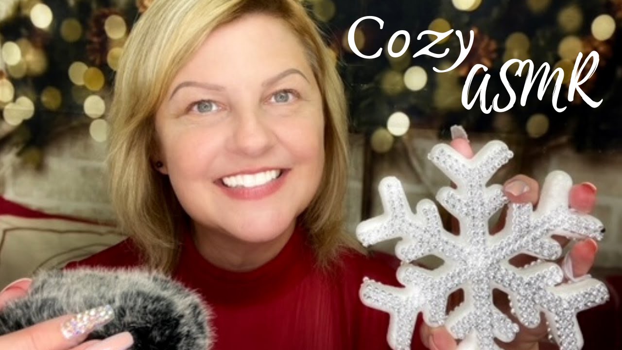 ASMR | My Holiday Ornaments ❄ | Fuzzy, Cozy, Foam, Beaded & Glass Triggers for the Holiday! ❄