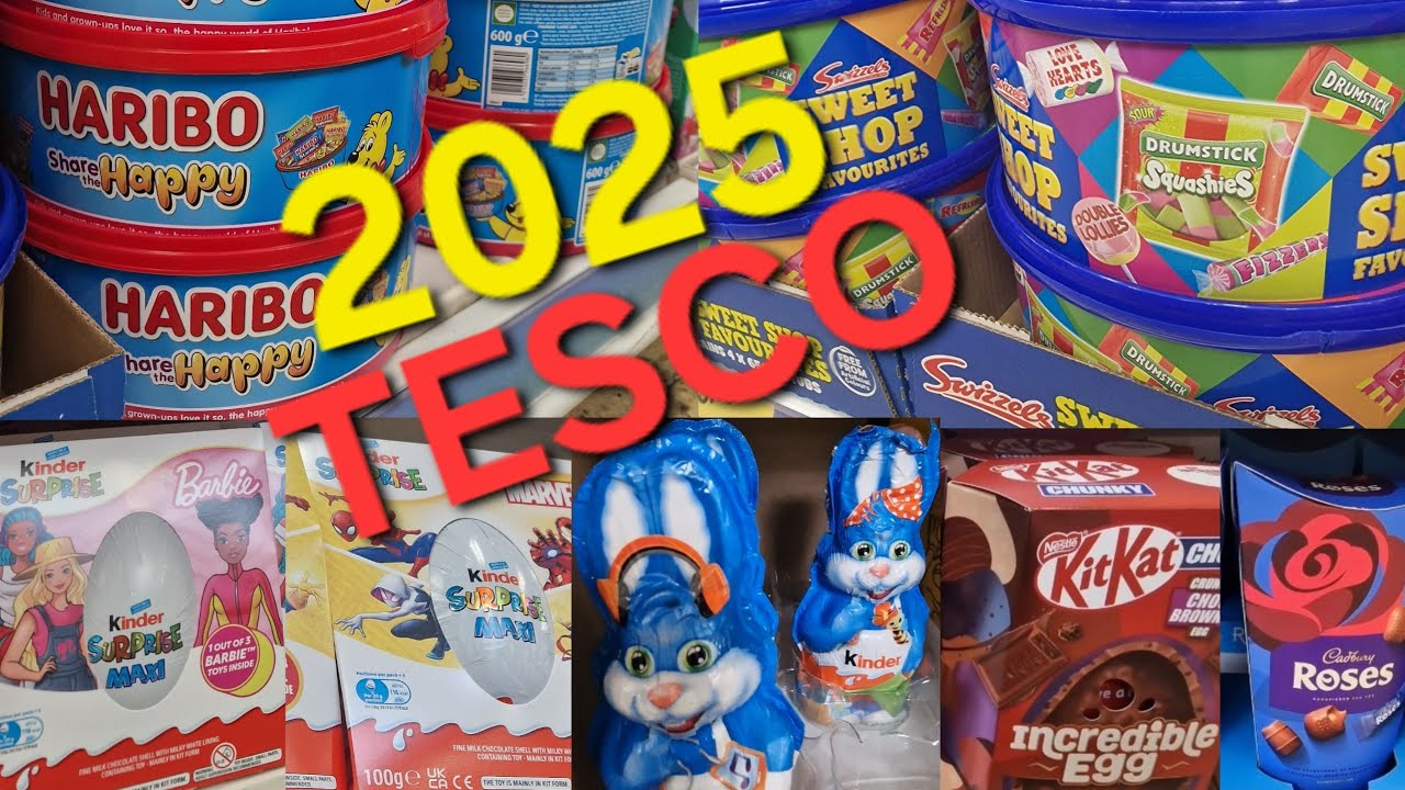Chocolates variety with price in Tesco Uk 2025  #kinderbunny