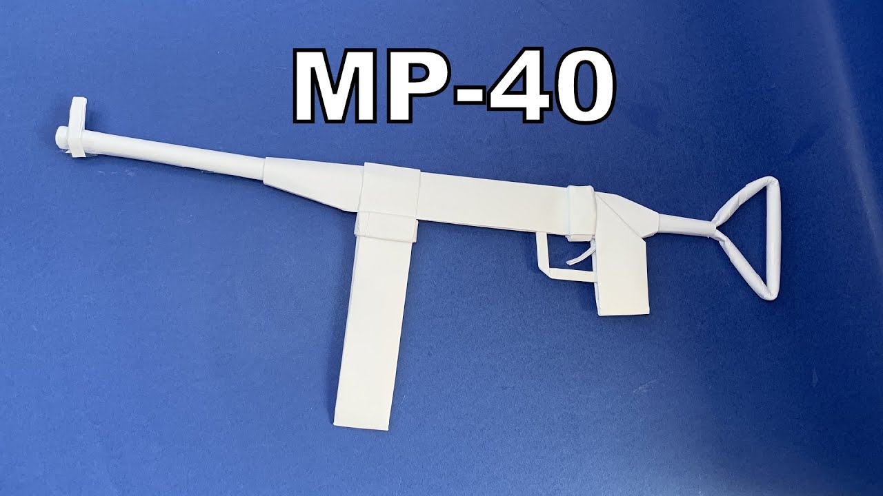 Jak Zrobić Pistolet MP40 z Papieru GTA 6 | Karabin z Papieru | Bronie z Papieru