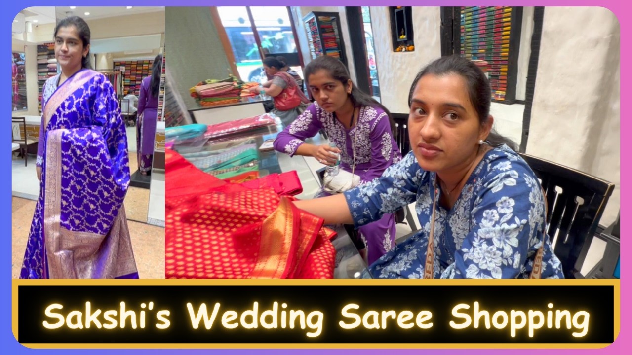 Sakshi’s Wedding Saree Shopping | Marathi Vlog 969 |