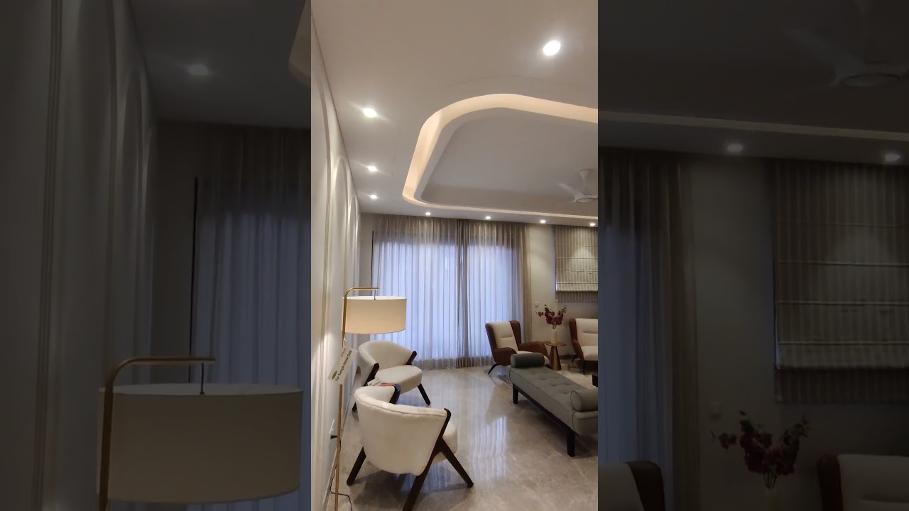 Drawing room interior design|False ceiling design for living room with one fan|Drawingroom furniture