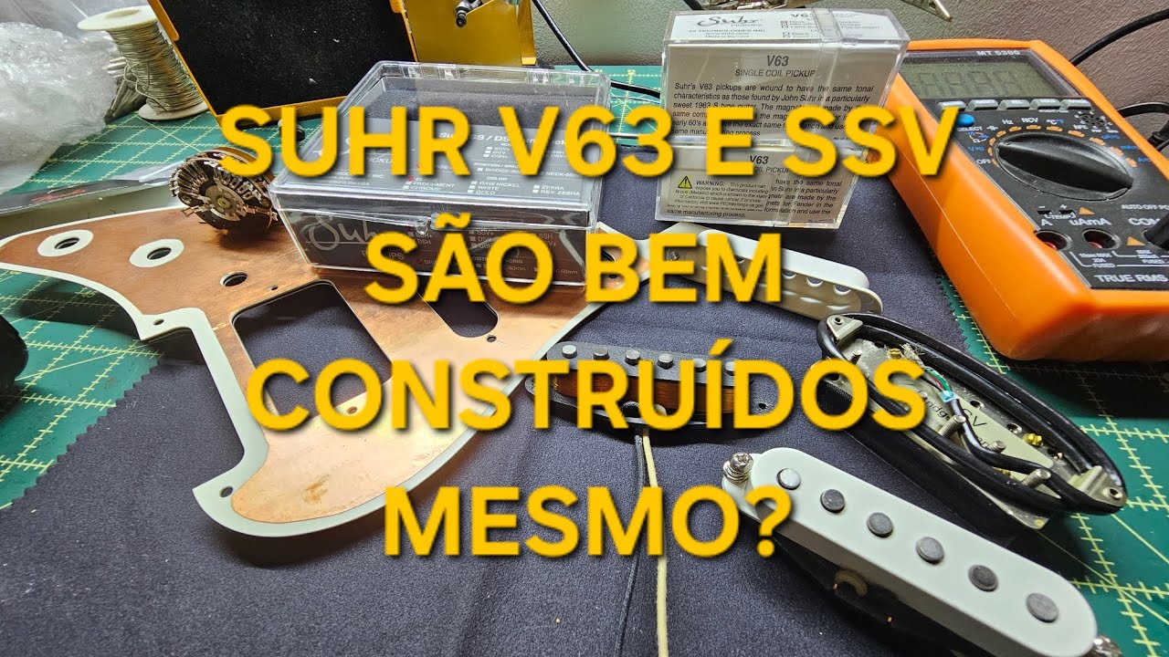 Analise dos captadores Suhr V63 e SSV Single Humbucker