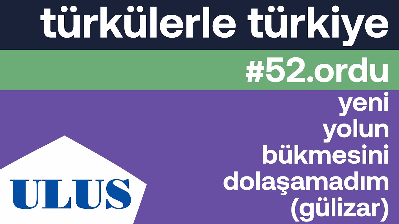 Cabir Kökten - Yeni Yolun Bükmesini Dolaşamadım (Gülizar) | Ordu Türküleri