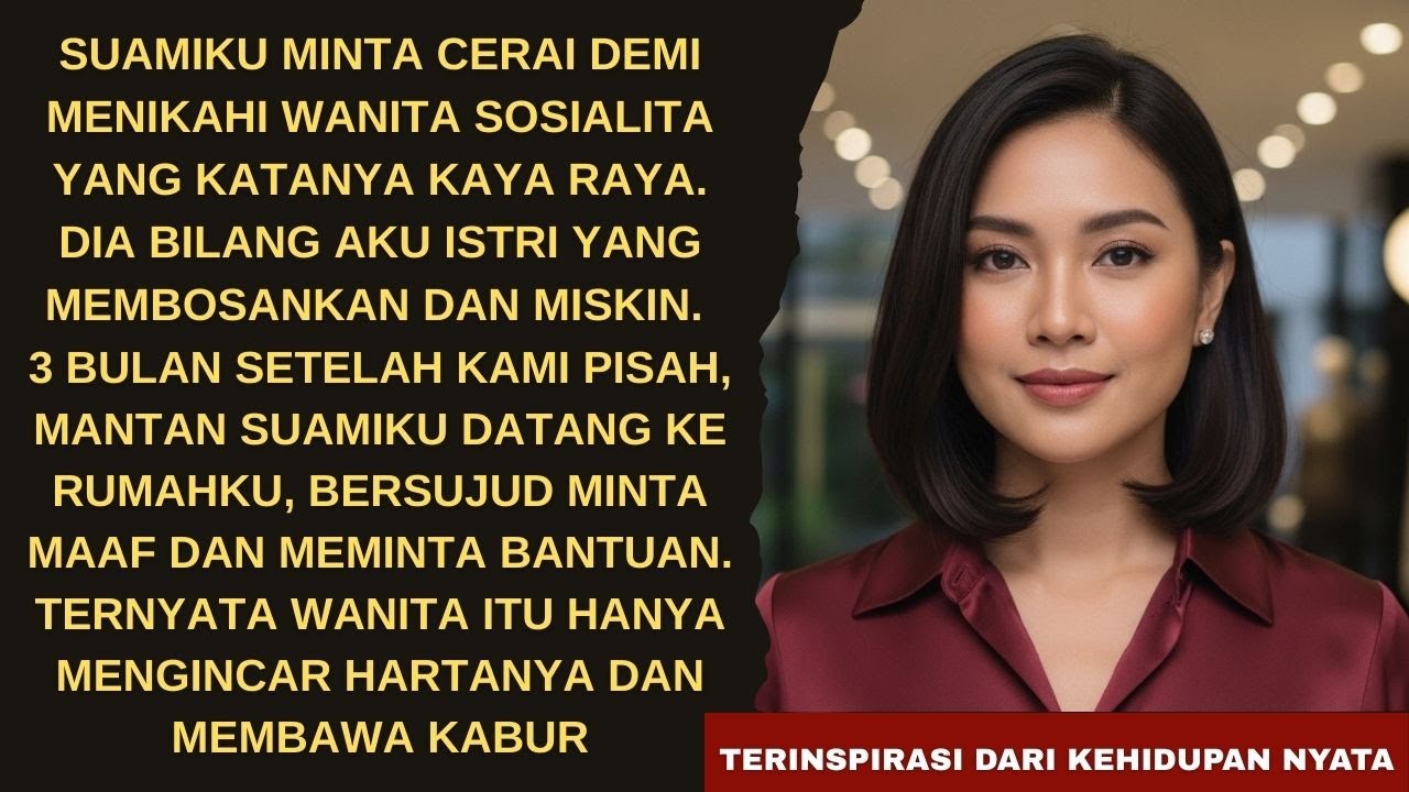 DEMI SELINGKUHAN KAYA, AKU DI CERAIKAN SUAMI. SETELAH TAU DITIPU DIA MEMINTAKU KEMBALI