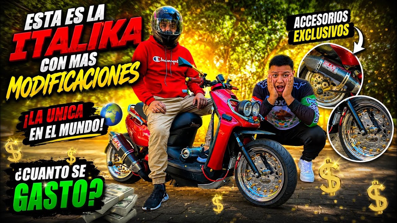 La Italika con más modificaciones 🔥💎👌¿la única en México?//EL RONY