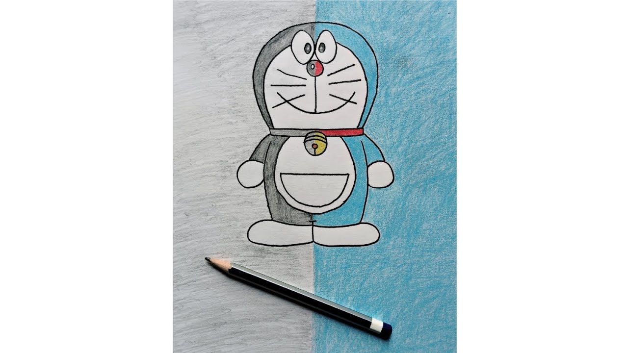 How to draw Doraemon. 