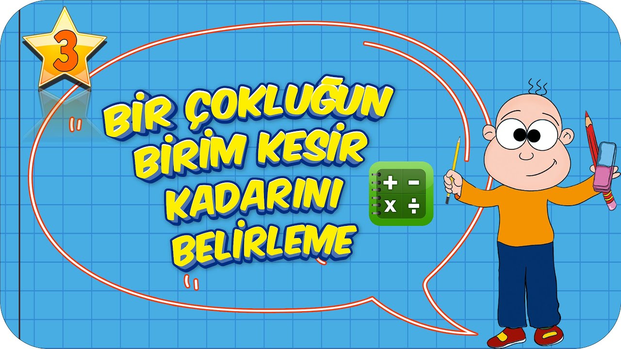 3. Sınıf Matematik: Bir Çokluğun Birim Kesir Kadarını Belirleme #2022