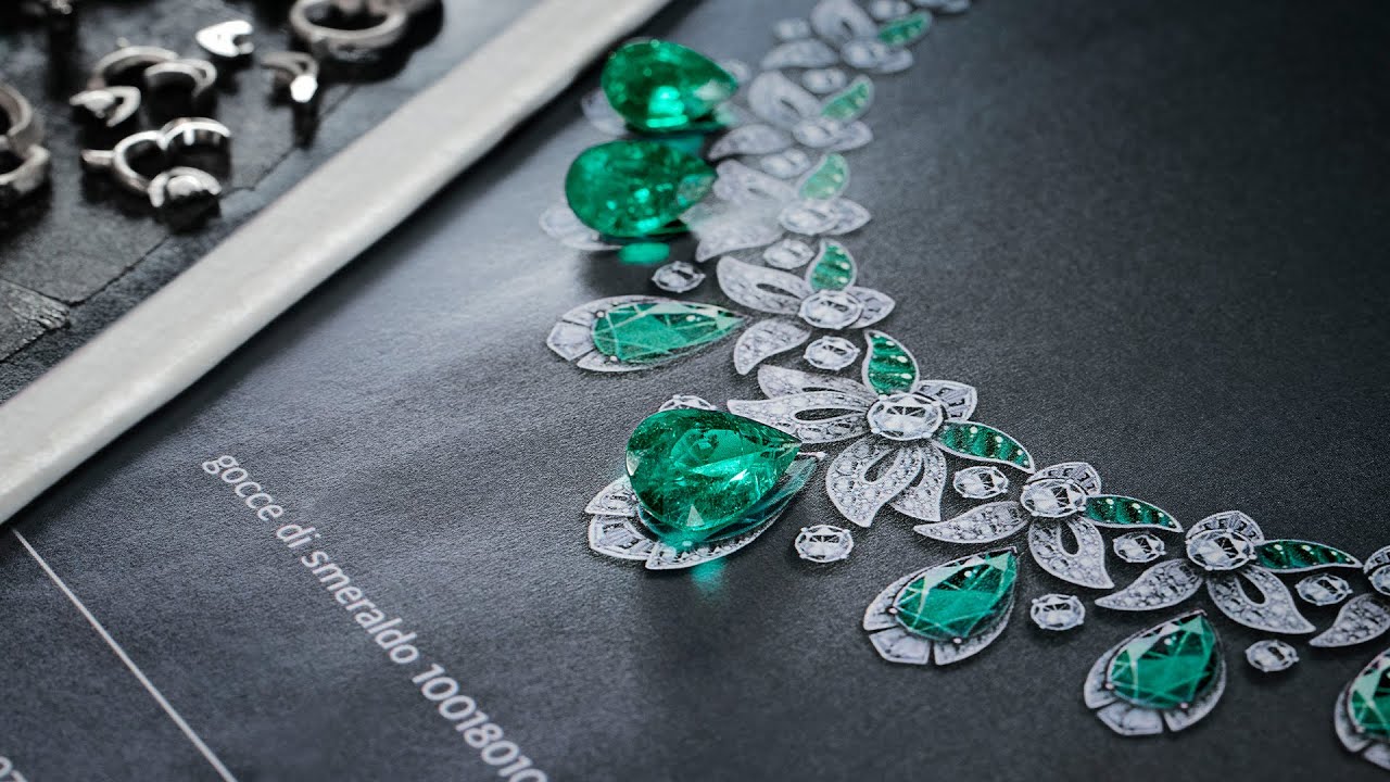 Acanthus Emerald necklace | Mediterranea High Jewelry Collection
