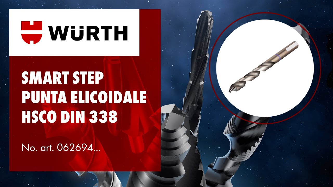 SMART STEP punta elicoidale HSCO DIN 338