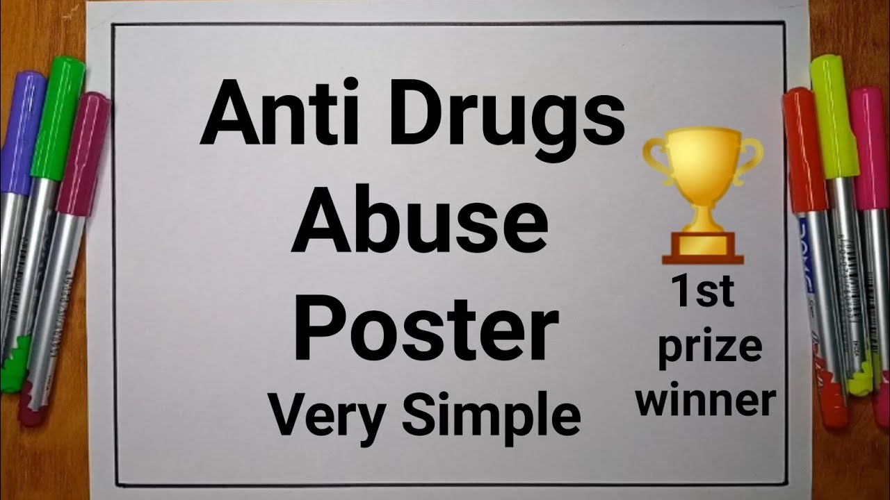 International Day Against Drugs Abuse Poster Drawing/Anti Drugs Day Drawing/Say No To Drugs Poster