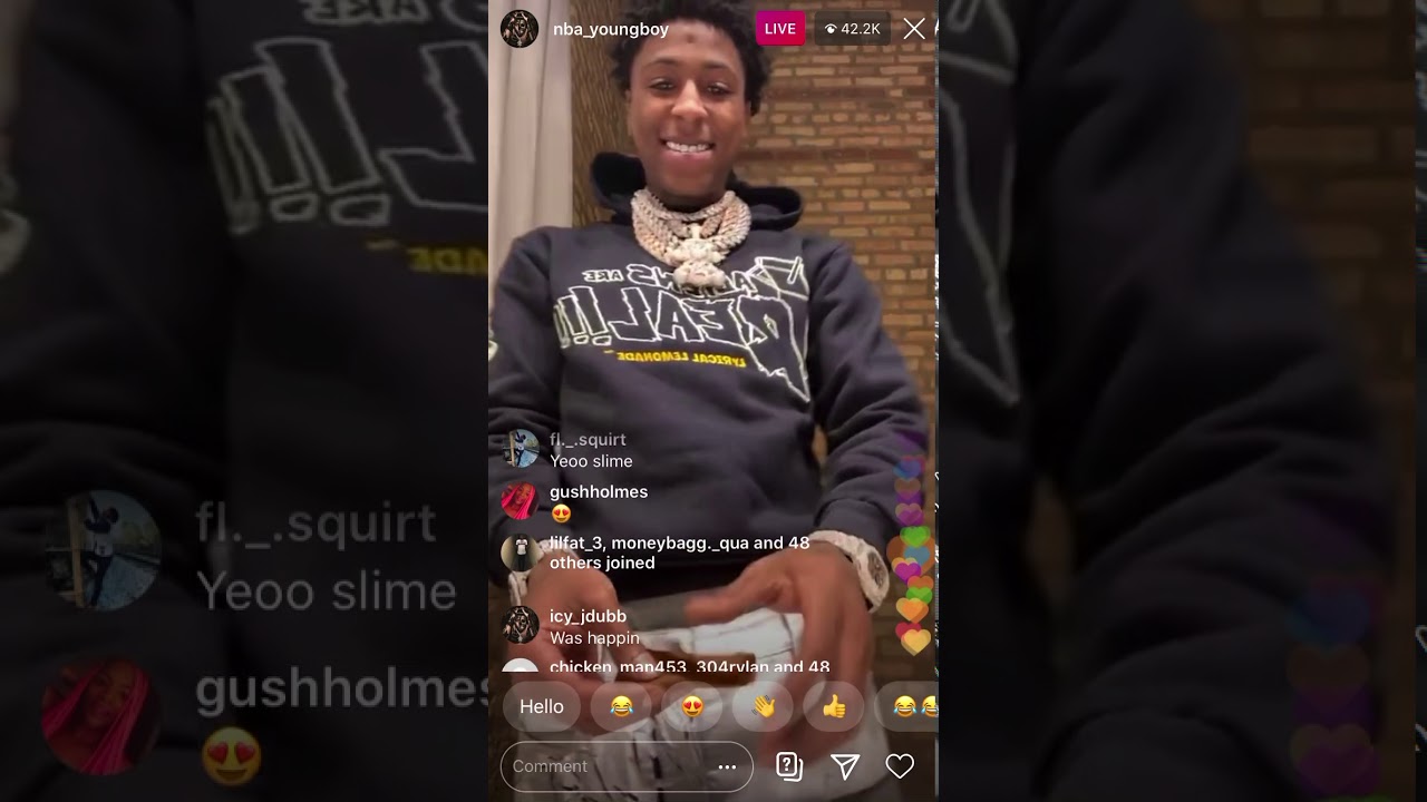 NBA YOUNGBOY ON IG LIVE SINGING!!🔥