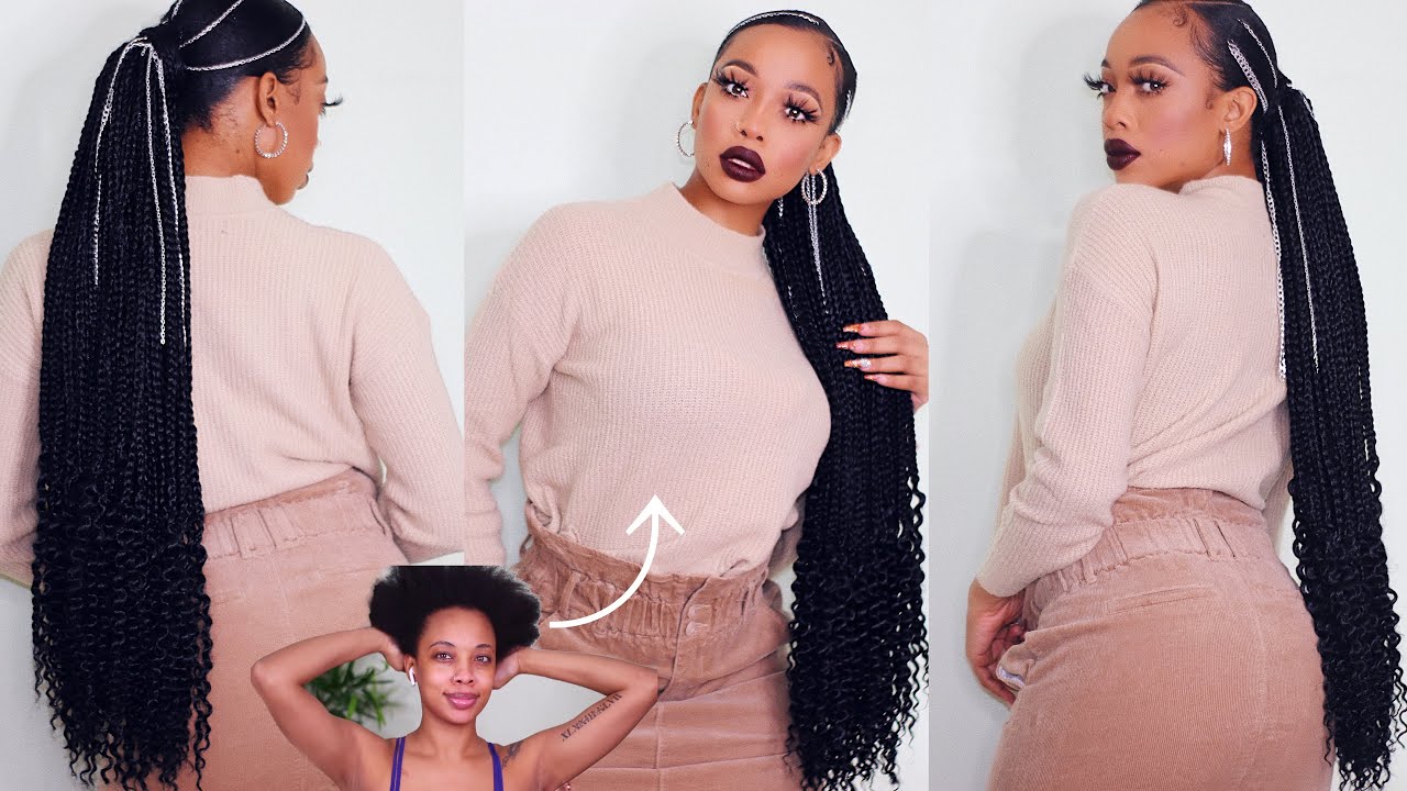 SPICY SLEEK LOW PONYTAIL FOR SHORT 4C HAIR +30