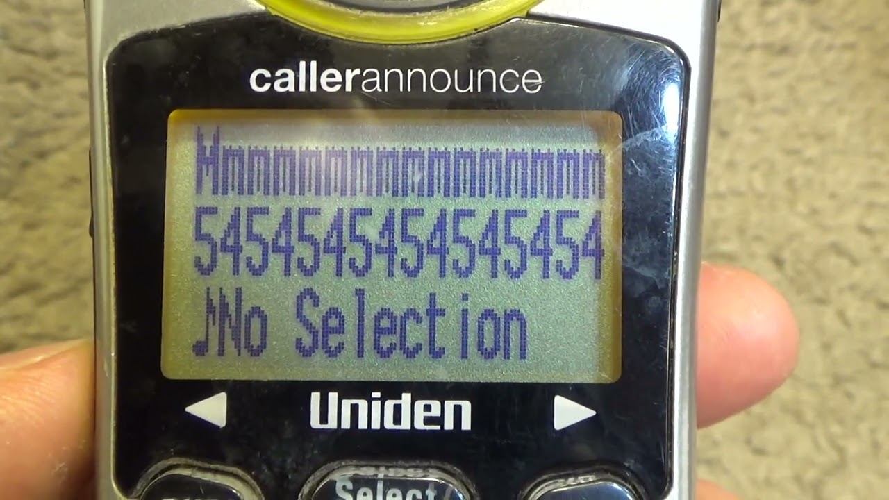 Hilarious Phonetics with a Uniden Loud&Clear Cordless Phone
