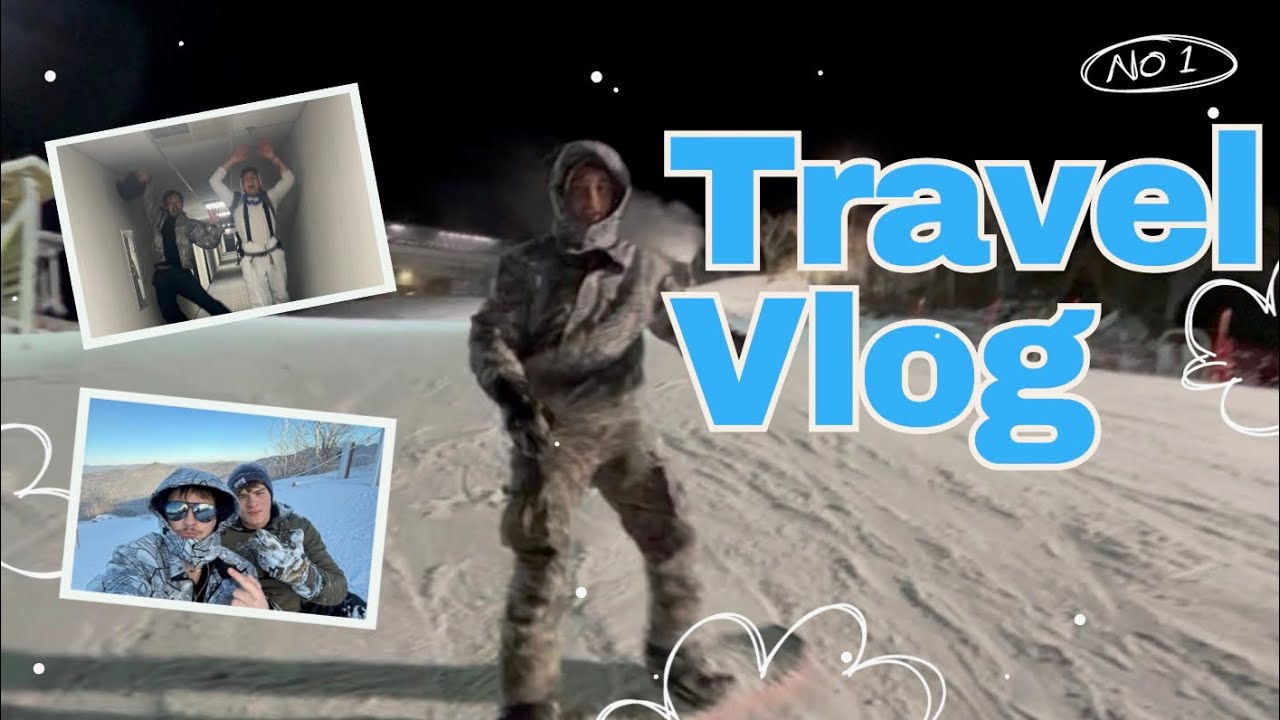 NEVER SNOWBOARDED BEFORE! (Travel Vlog, Day 2) 