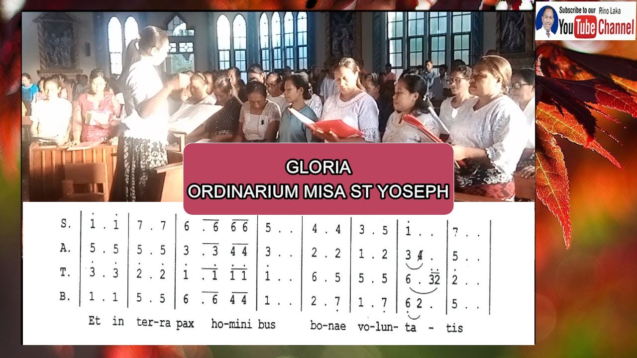 GLORIA ORDINARIUM MISA ST YOSEPH