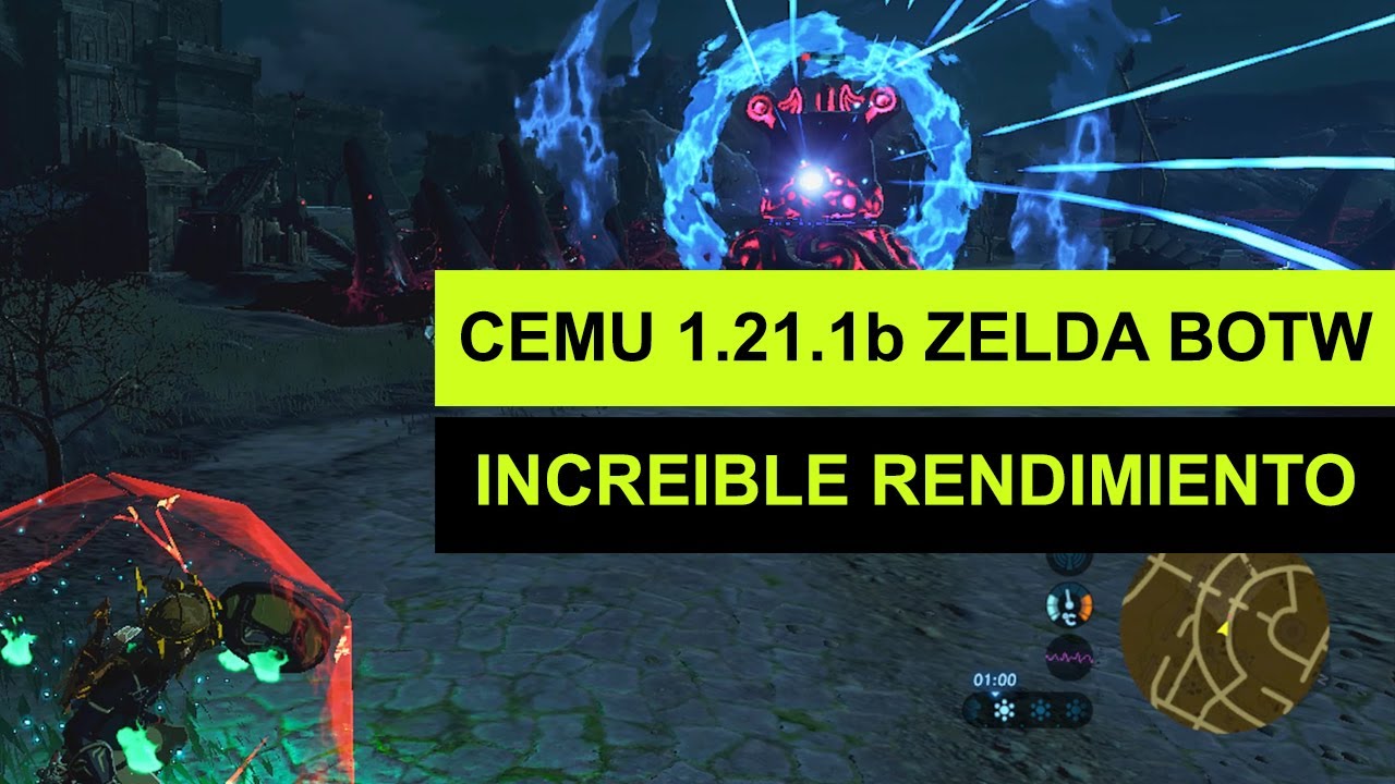 CEMU 1.21.1b ZELDA BOTW Increible Rendimiento