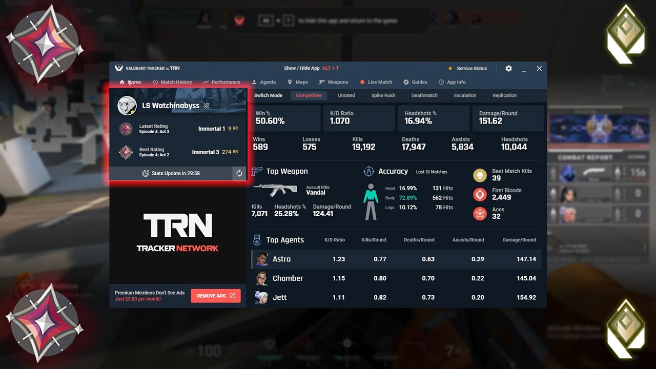 Valorant Statistics Tracker 
