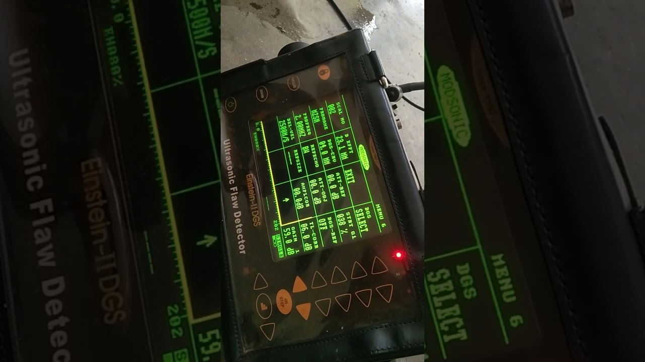 Round Ultrasonic Testing by DGS Method
