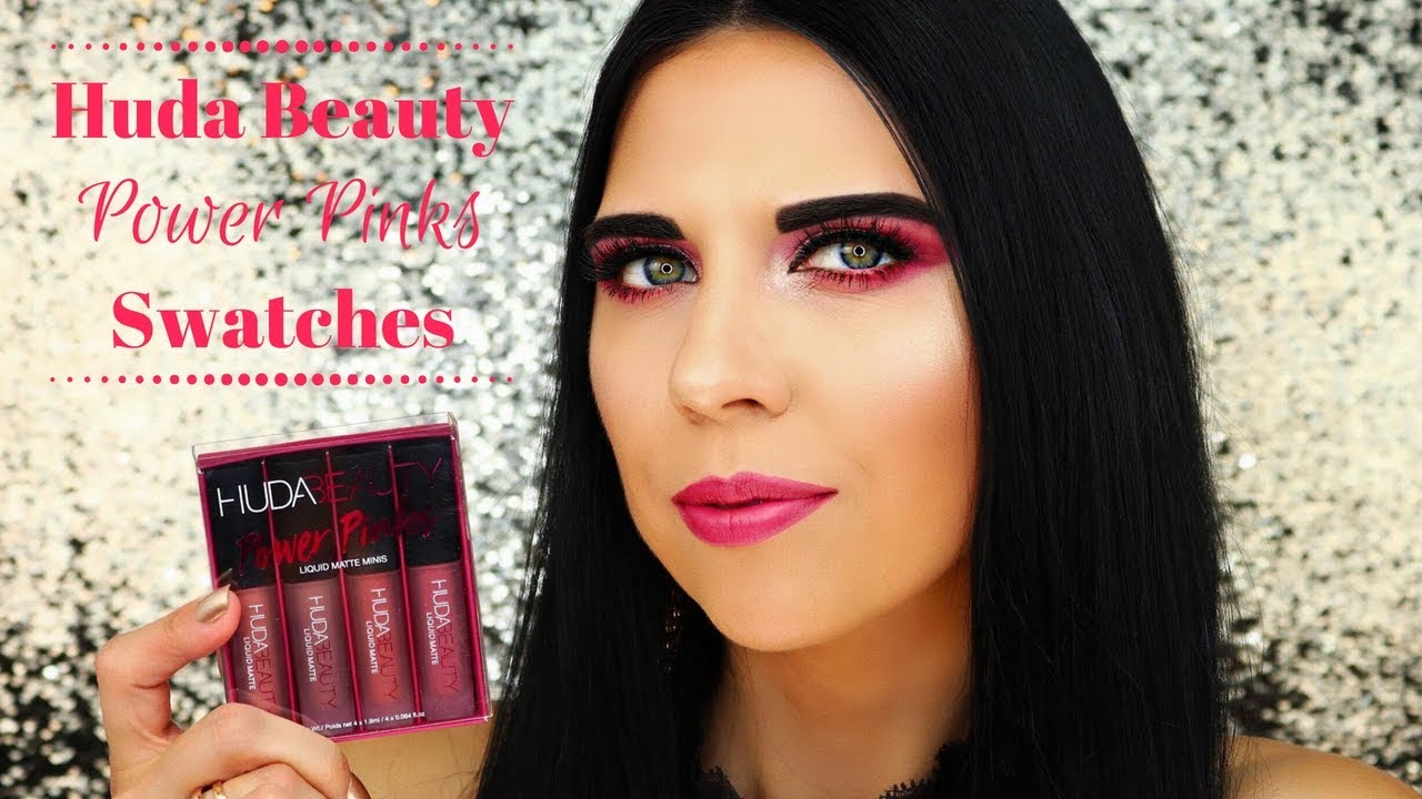 HUDA BEAUTY POWER PINKS SWATCHES: Medusa, Jetsetter, Icon, Trophy Wife | Review + Demo | Anna Kuruch